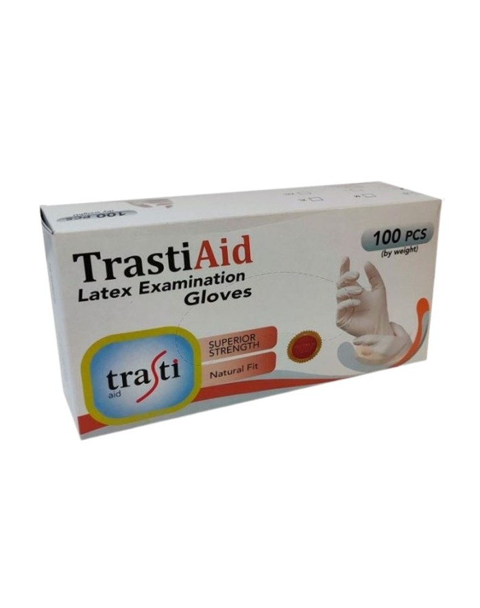 Guantes de Látex Sin Polvo Talla S Trastiaid 100 Unidades