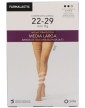 Farmalastic Long Stockings with Lace Normal Compression 140 DEN Beige Color Medium Size