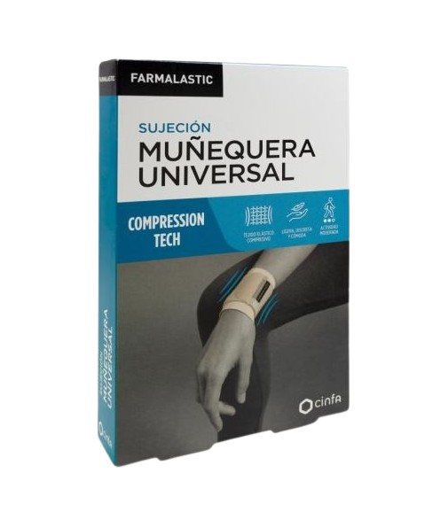 Farmalastic Muñequera Innova Velcro Talla 2 Grande - Extra Grande Color Beige