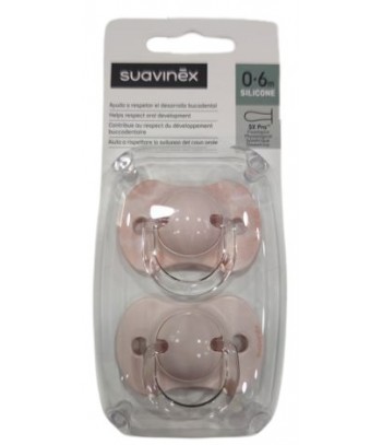 Suavinex Chupete SX Pro Fisiológica Silicona 0-6 m 2 Unidades