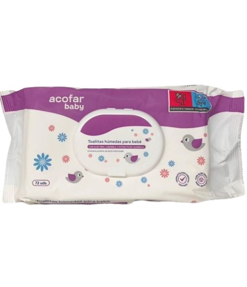 Acofarbaby Toallitas Húmedas 72 Unidades