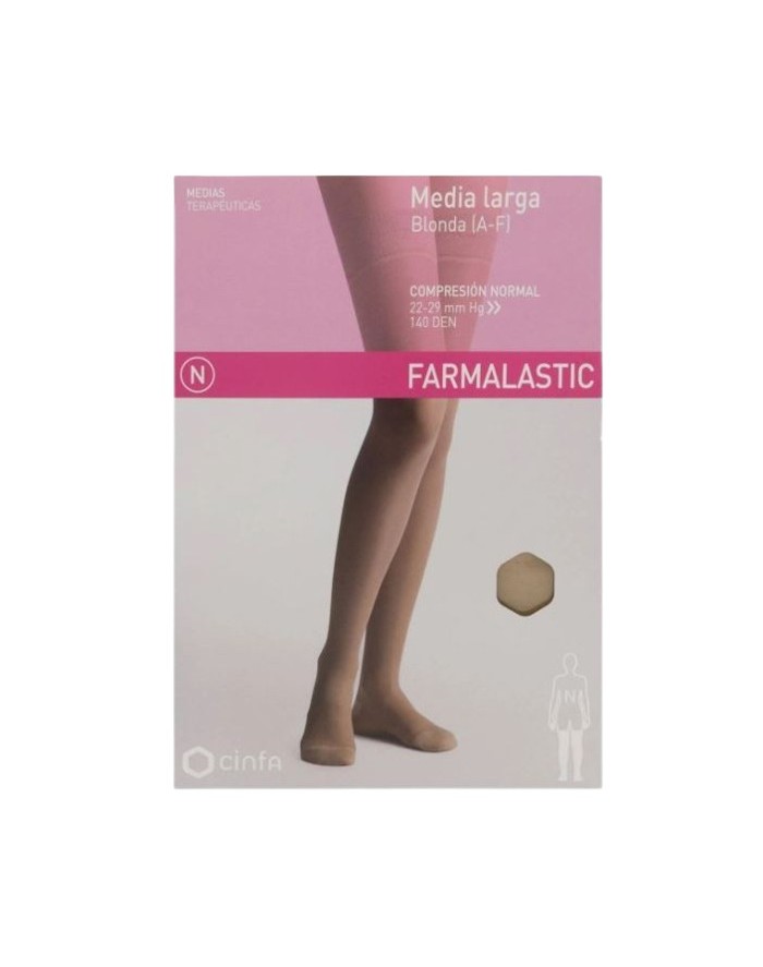 Farmalastic Normal Compression Medium Long with Lace Camel Extra Large Size