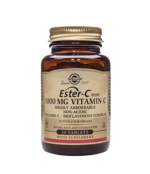 Solgar Ester C® Plus 1000 mg Vitamina C 30 comprimidos