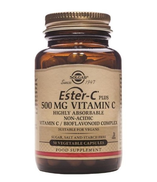 Solgar Ester C® PLUS Vitamin C / Citrus Bioflavonoids Complex 50 Vegetable Capsules