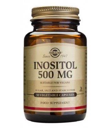 Solgar Inositol 500 mg 50 Cápsulas Vegetales