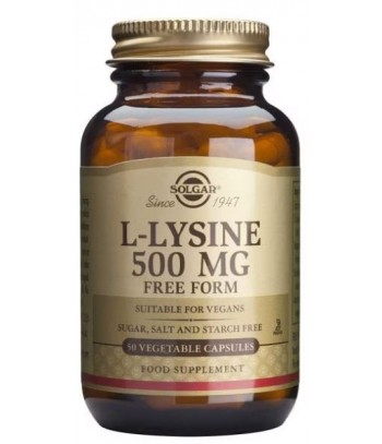 Solgar L-Lisina 500 mg 50 Cápsulas Vegetales