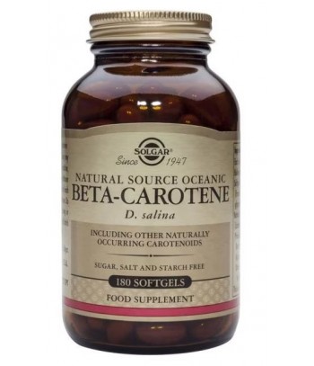 Solgar Beta-Caroteno 180 cápsulas blandas