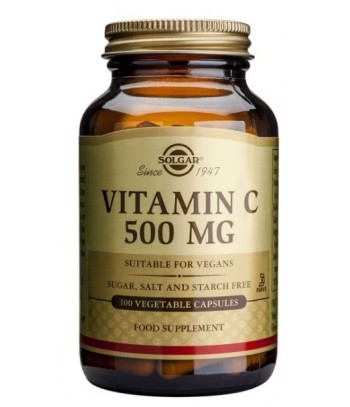 Solgar Vitamina C 500 mg 100 Cápsulas Vegetales