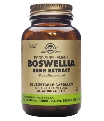 Solgar Boswellia Extracto de Resina 60 Cápsulas Vegetales
