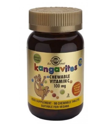 Solgar Kangavites Masticable Vitamina C 90 Comprimidos Masticables