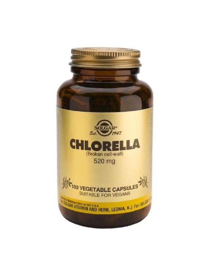 Solgar Clorela 520 mg 100 Cápsulas Vegetales