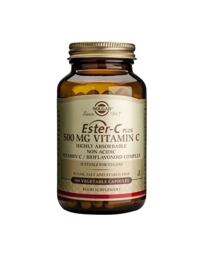Solgar Ester C® Plus Vitamina C / Bioflavonoides Cítricos Complex 100 Cápsulas Vegetales