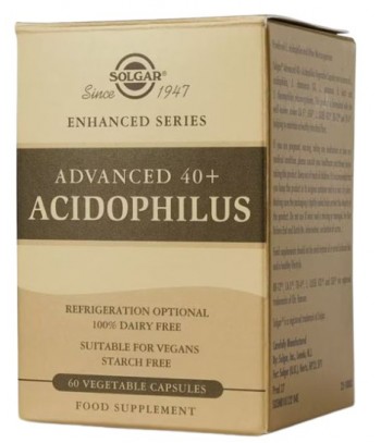 Solgar Advanced 40+ Acidophilus 60 Cápsulas Vegetales