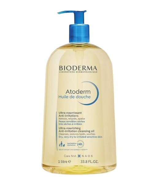 Bioderma Atoderm Aceite de Ducha Ultranutritivo Anti-irritaciones Pieles Sensibles Secas, Muy Secas o Irritadas 1 Litro