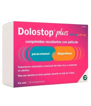 Dolostop Plus 500/150 mg 16 Comprimidos