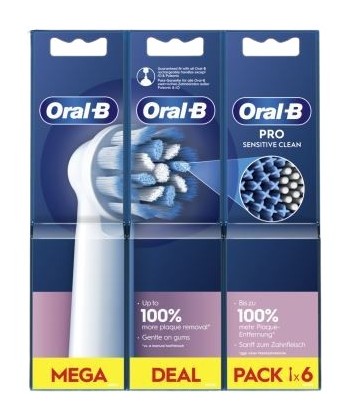 Oral B Sensitive Clean Pack Recambios 6 Unidades