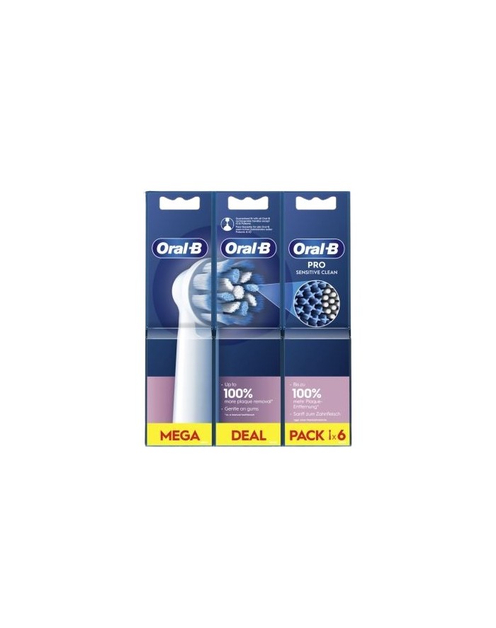 Oral B Sensitive Clean Pack Replacement 6 Units