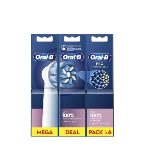 Oral B Sensitive Clean Pack Replacement 6 Units
