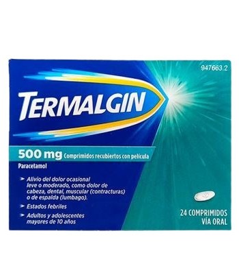 Termalgin 500 mg 24 Comprimidos Recubiertos con Película