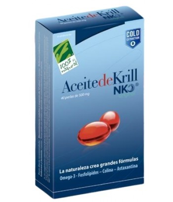 100% Natural Aceite de Krill NKO 40 Cápsulas