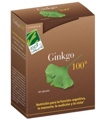 100% Natural Ginko 100 60 Cápsulas