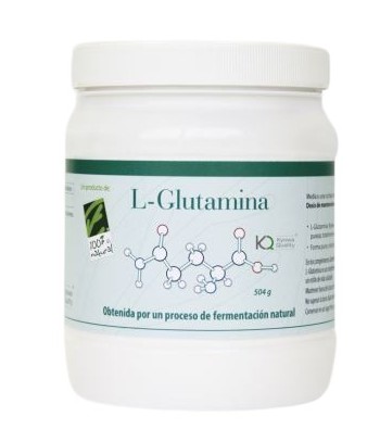 100% Natural-Glutamina Polvo 504 gramos