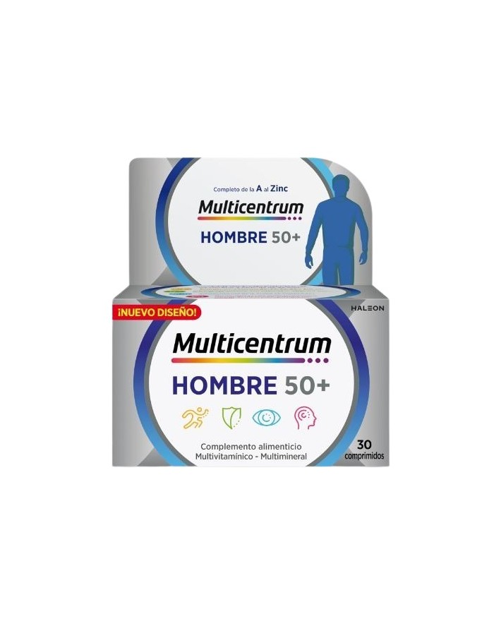 Multicentrum Man +50 Years Multivitamin and Multimineral from A to Zinc 30 Tablets
