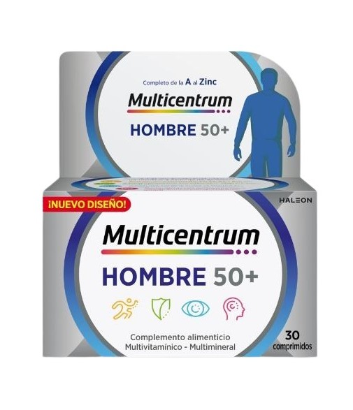 Multicentrum Man +50 Years Multivitamin and Multimineral from A to Zinc 30 Tablets