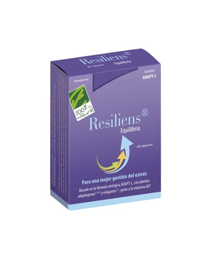 100% Natural Resiliens Equilibrio 60 Capsules