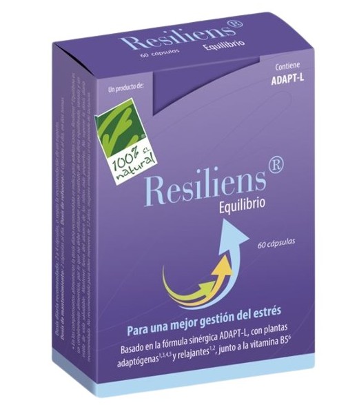 100% Natural Resiliens Equilibrio 60 Capsules