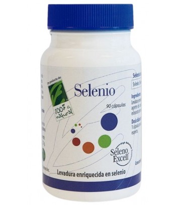 100% Natural Selenio 200 mg 90 Cápsulas