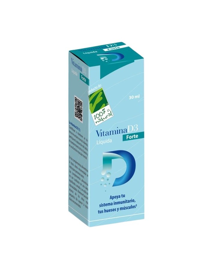 100% Natural Vitamina D Forte 30 ml