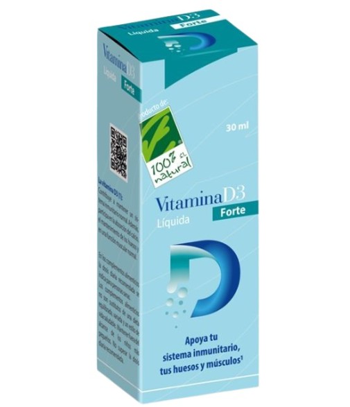 100% Natural Vitamina D Forte 30 ml