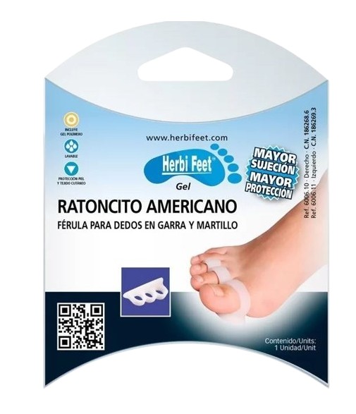 Herbi Feet Ratoncito Americano Pie Derecho