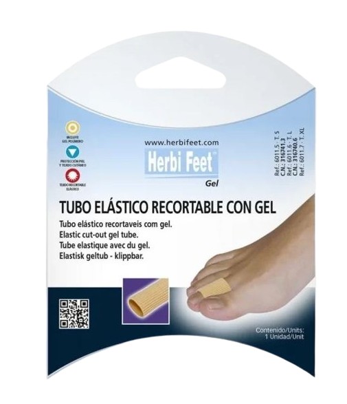 Herbi Feet Tubo Elástico Recortable con Gel T/XL