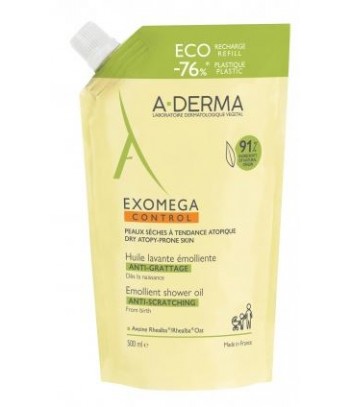 A-Derma Exomega Control Aceite Limpiador Recarga 500 ml