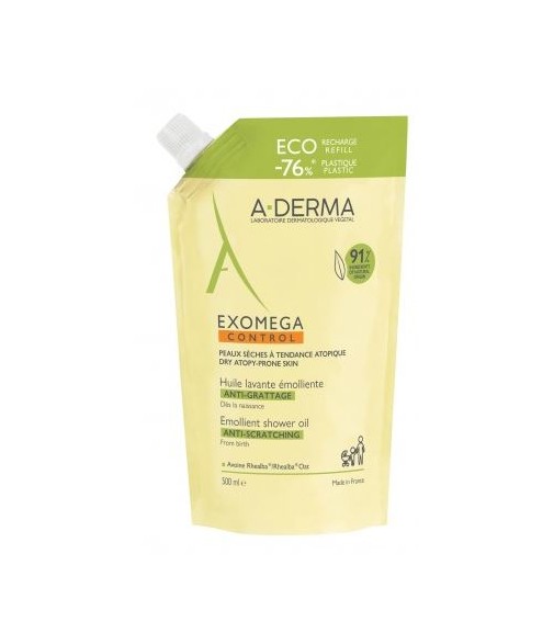 A-Derma Exomega Control Aceite Limpiador Recarga 500 ml