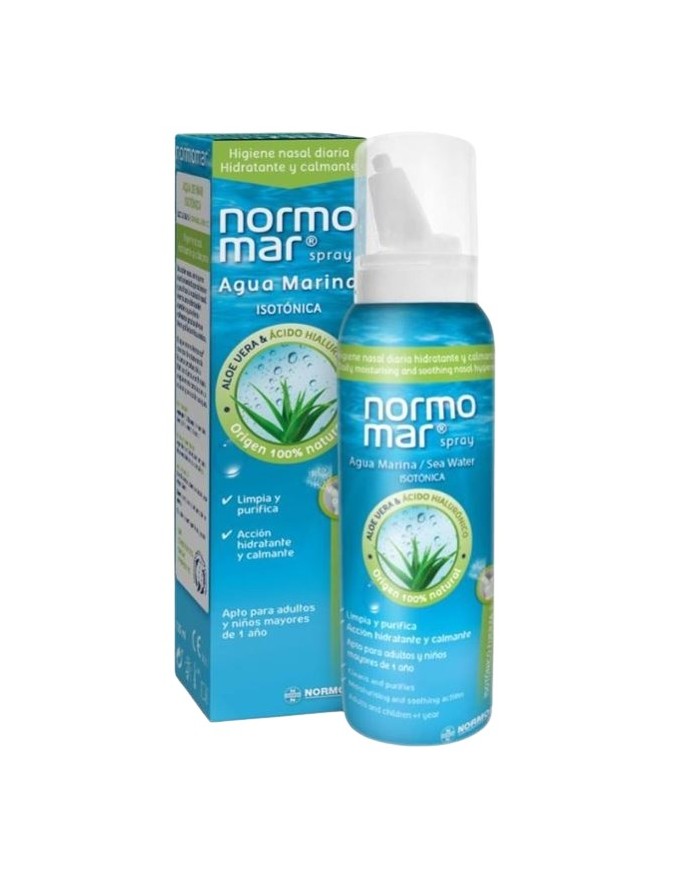 Normomar Isotonic Sea Water Spray with Aloe Vera and Hyaluronic Acid 120 ml