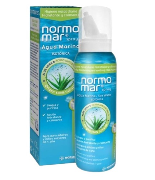 Normomar Isotonic Sea Water Spray with Aloe Vera and Hyaluronic Acid 120 ml