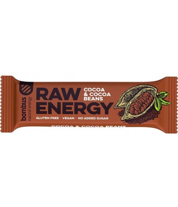Santiveri Barrita Bombus RAW Energy Cacao con Granos de Cacao 50g