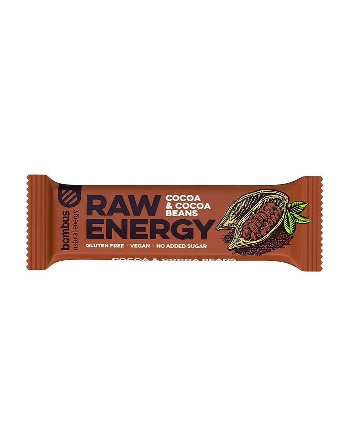 Santiveri Barrita Bombus RAW Energy Cacao con Granos de Cacao 50g