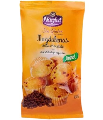 Santiveri Noglut Magdalenas con Pepitas Chocolate Bolsa 170 gr