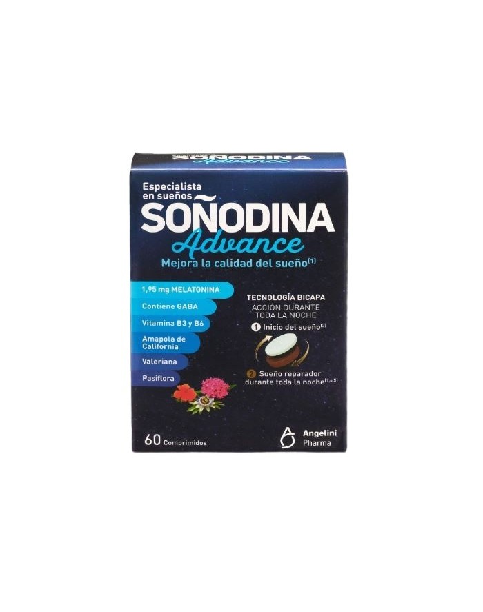 Soñodina Melatonin Bilayer with GABA Sleep 60 Bilayer Tablets