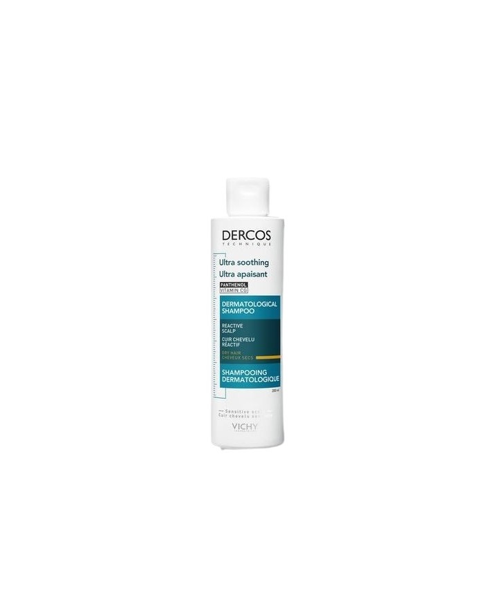 Vichy Dercos Technique Ultra Calming Panthenol Glycerin Shampoo Frequent Use Dry Hair 200ml