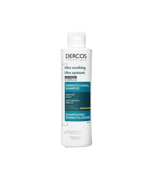 Vichy Dercos Technique Ultra Calming Panthenol Glycerin Shampoo Frequent Use Dry Hair 200ml