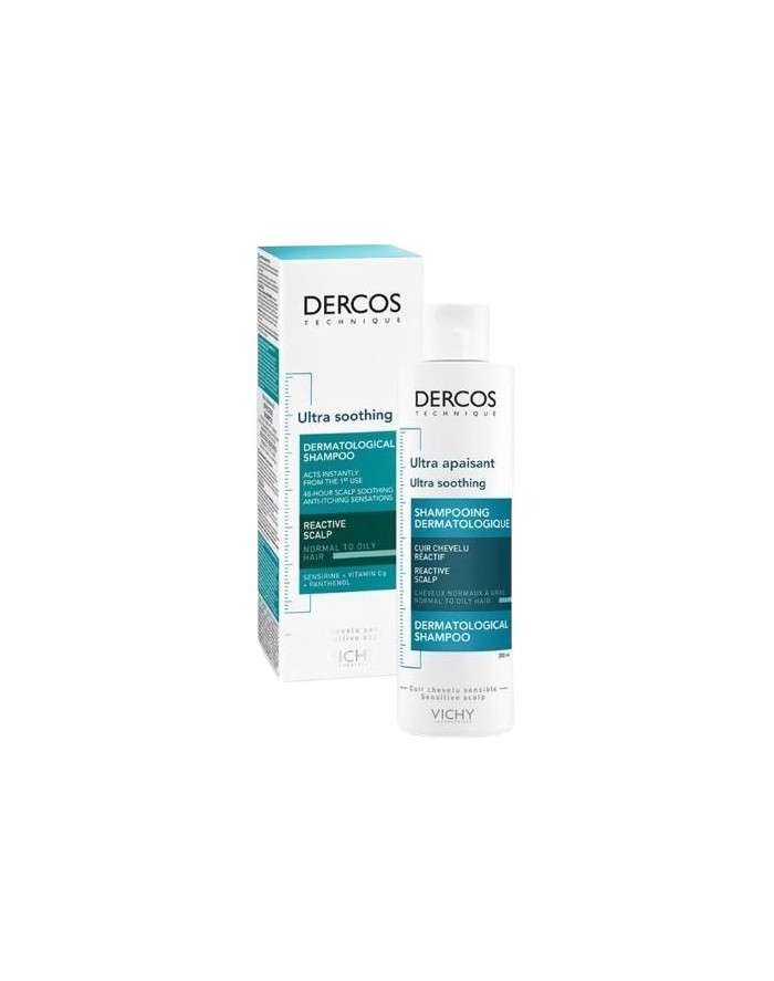 Vichy Dercos Technique Ultra Calming Shampoo Frequent Use Normal to Oily Hair 200 ml
