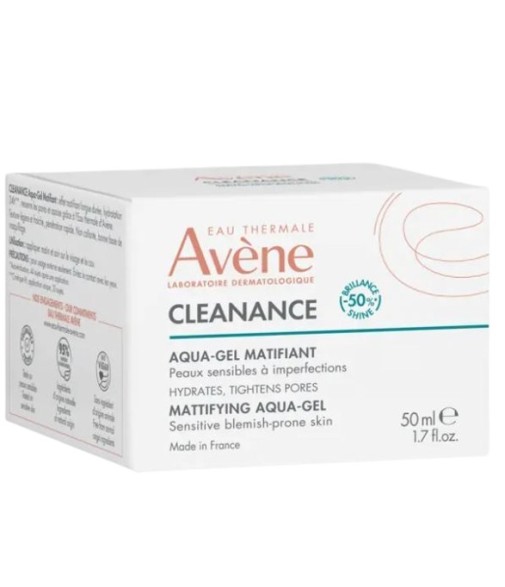 Avène Cleanance Mattifying Water-Gel Sensitive Skin with Imperfections 50 ml