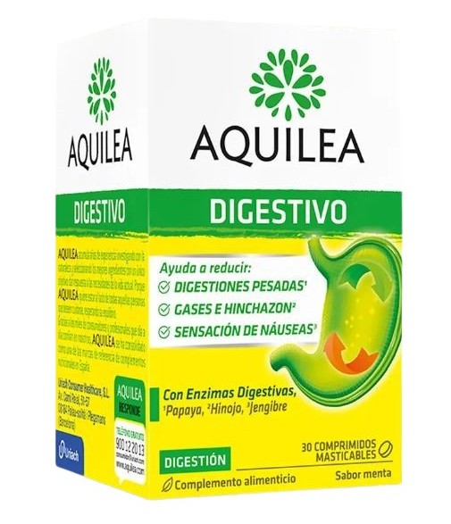 Aquilea Digestivo Sabor Menta 30 Comprimidos Masticables