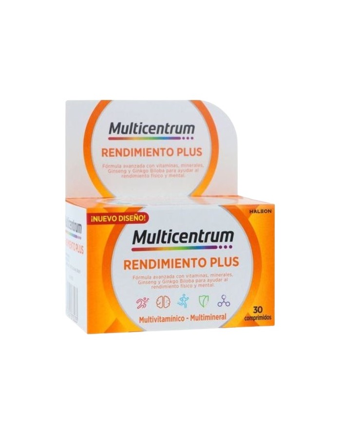 Multicentrum Plus Ginseng & Ginkgo + 13 Vitaminas + 8 Minerales 30 Comprimidos