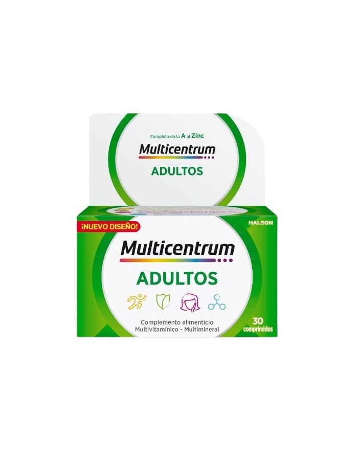 Multicentrum Multivitamínico y Multimineral de la A al Zinc +12 Años 30 Comprimidos